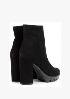 Ablock Black Suede Tractor Sole Ankle Boots -Daniel Footwear Shop ablock p125213 202134 image