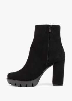 Ablock Black Suede Tractor Sole Ankle Boots -Daniel Footwear Shop ablock p125213 202135 image