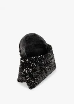 Abro Black Sequin Chain Strap Cross-Body Bag 6 Abro Black Sequin Chain Strap Cross-Body Bag -Daniel Footwear Shop abr 29992 p131549 198246 image