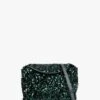 Abro Green Sequin Chain Strap Cross-Body Bag