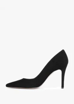 Acourt Black Suede High Heel Court Shoes -Daniel Footwear Shop acourt 85 p134651 197744 image