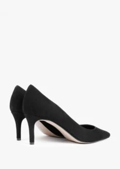 Acourt Black Suede Mid Heel Court Shoes -Daniel Footwear Shop acourt black suede mid heel court shoes p134655 197758 image