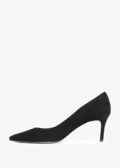 Acourt Black Suede Mid Heel Court Shoes -Daniel Footwear Shop acourt black suede mid heel court shoes p134655 197759 image