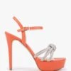 Adiama Orange Slim Heeled Platform Sandals