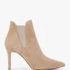 Adril Beige Suede Ankle Boots
