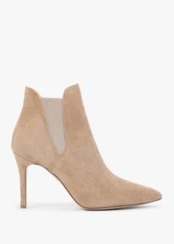 Adril Beige Suede Ankle Boots