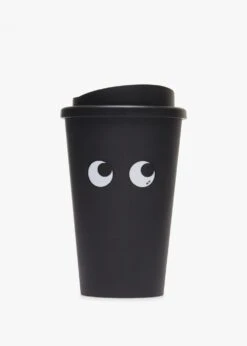 Anya Hindmarch Limited Edition Eyes Black Recycled Plastic Coffee Cup