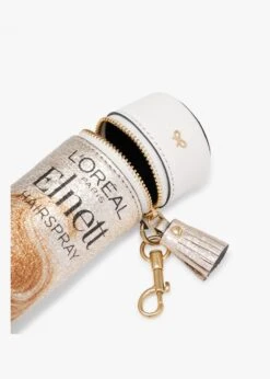 Anya Hindmarch Anya Brands Elnett Light Gold Leather Coin Purse -Daniel Footwear Shop ah coin purse elnett p136088 201126 image