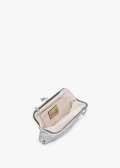 Anya Hindmarch Mesh Maud Silver Tassel Clutch Bag -Daniel Footwear Shop ah maud clutch tassel p136103 201150 image