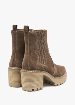 Alpe Airedale Tan Suede Platform Heeled Boots -Daniel Footwear Shop airedale p135860 200576 image