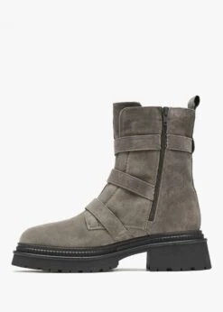 Alpe Akita Grey Suede Jeweled Biker Boots 8 Alpe Akita Grey Suede Jeweled Biker Boots -Daniel Footwear Shop akita p135863 200587 image