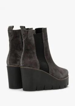 Alpe Alpaca Grey Suede Wedge Ankle Boots -Daniel Footwear Shop alpaca p122785 201658 image