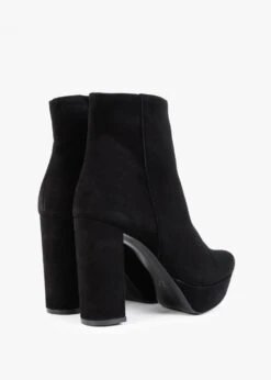 Aplatte Black Suede Platform Ankle Boots -Daniel Footwear Shop aplatte p124777 201935 image