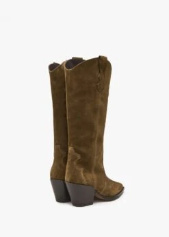 Alpe Aquatic Tan Suede Western Knee Boots -Daniel Footwear Shop aquatic p136126 201189 image