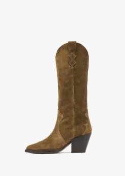 Alpe Aquatic Tan Suede Western Knee Boots -Daniel Footwear Shop aquatic p136126 201190 image