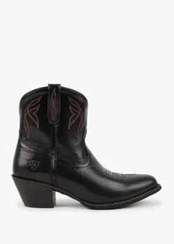 Ariat Darlin Black Leather Western Boots