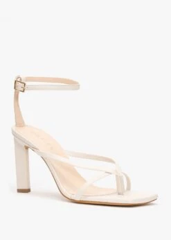 Aricky Beige Leather Strappy Heeled Sandals -Daniel Footwear Shop aricky p124067 199750 image