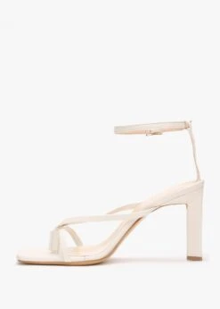 Aricky Beige Leather Strappy Heeled Sandals -Daniel Footwear Shop aricky p124067 199752 image