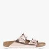 Birkenstock Arizona Soft Foot-Bed Metallic Copper Two Bar Mules