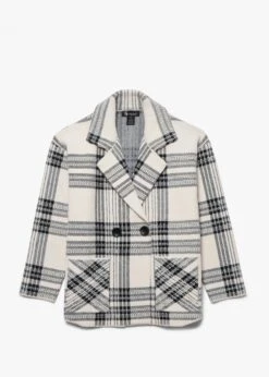 Black & White Checked Blazer