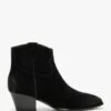 Ash Houston Black Suede Western Boots