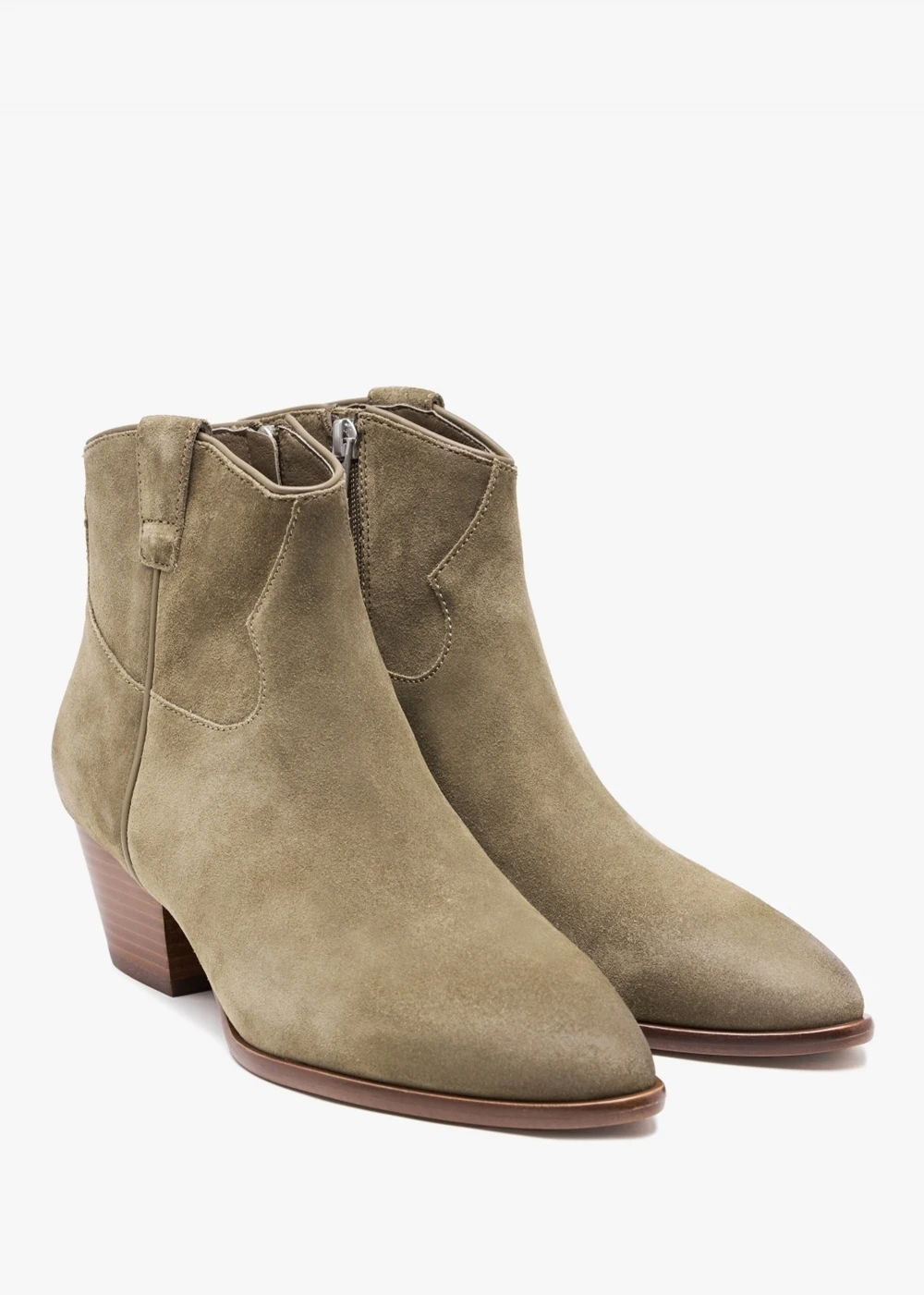 Ash Houston Dune Suede Western Ankle Boots 2 Ash Houston Dune Suede Western Ankle Boots - Image 2