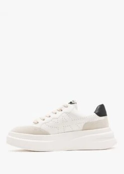 Ash Impuls Eco Shell White Black Chrome Free Leather Trainers -Daniel Footwear Shop ash impuls 2 p135643 200127 image