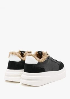 Ash Impuls Fur Black White Chrome Free Leather Platform Trainers -Daniel Footwear Shop ash impuls fur 2 p135644 200132 image