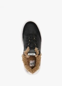 Ash Impuls Fur Black White Chrome Free Leather Platform Trainers -Daniel Footwear Shop ash impuls fur 2 p135644 200135 image