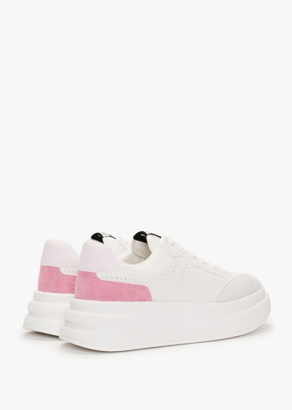 Ash Impuls Eco Off White Crystal Rose Leather Platform Trainers 3 Ash Impuls Eco Off White Crystal Rose Leather Platform Trainers - Image 3