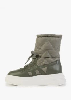 Ash Indigo Leaf Puffy Quilted Trainer Boots -Daniel Footwear Shop ash indigo p131599 198305 image