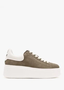 Ash Moby Be Kind Mud Off White Chrome Free Suede Trainers