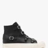 Ash Virgin Black Leather High Top Trainers