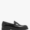 Ash Whisper Studs Black Leather Loafers