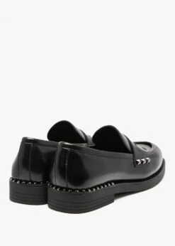 Ash Whisper Studs Black Leather Loafers -Daniel Footwear Shop ash whisper studs p135649 200156 image