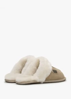 Sand Double-Face Sheepskin Closed Mule Slippers 7 Sand Double-Face Sheepskin Closed Mule Slippers -Daniel Footwear Shop aus closed mule p124298 201696 image