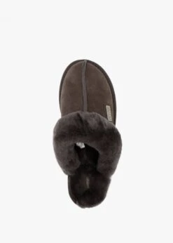Brown Double-Face Sheepskin Closed Mule Slippers -Daniel Footwear Shop aus closed mule p124300 201708 image