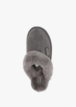 Grey Double-Face Sheepskin Closed Mule Slippers -Daniel Footwear Shop aus closed mule p124301 201713 image