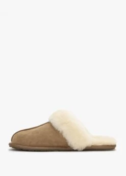 Tan Double-Face Sheepskin Closed Mule Slippers -Daniel Footwear Shop aus closed mule p124303 201722 image