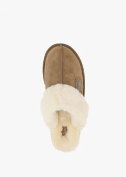 Tan Double-Face Sheepskin Closed Mule Slippers -Daniel Footwear Shop aus closed mule p124303 201723 image