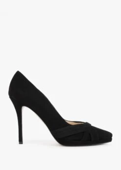 Avercor Black Suede Court Shoes