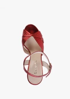 Avery Red Leather Platform Heeled Sandals 11 Avery Red Leather Platform Heeled Sandals -Daniel Footwear Shop avery p134562 196598 image