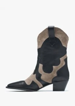 Bandana Black Leather Western Calf Boots -Daniel Footwear Shop bandana calf p135535 199901 image
