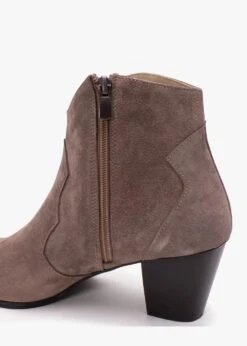 Barara Taupe Suede Western Ankle Boots -Daniel Footwear Shop barara p135995 202769 image