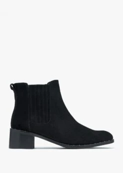Baver Black Suede Chelsea Boots