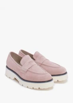 Beloaf Pink Suede Loafers -Daniel Footwear Shop beloaf p134950 194928 image