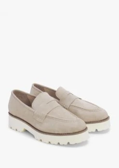 Beloaf Beige Suede Loafers -Daniel Footwear Shop beloaf p134951 194934 image