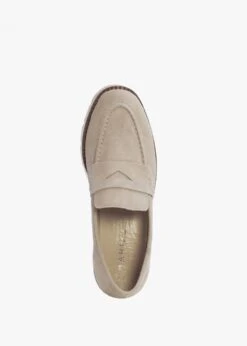 Beloaf Beige Suede Loafers -Daniel Footwear Shop beloaf p134951 194937 image