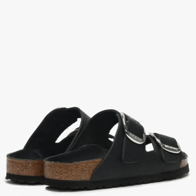 Birkenstock Arizona Big Buckle Black Leather Two Bar Mules 3 Birkenstock Arizona Big Buckle Black Leather Two Bar Mules - Image 3