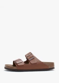 Birkenstock Arizona Ginger Brown Natural Leather Two Bar Mules -Daniel Footwear Shop bir arizona nl p135077 196925 image